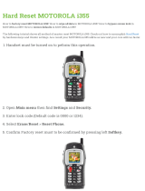 Motorola i355 User manual