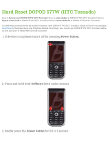 DOPOD 577W (HTC Tornado) User manual