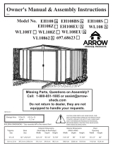 Arrow Storage Products WL108Z Owner's manual