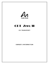 Audio Note CDT Zero/II User manual