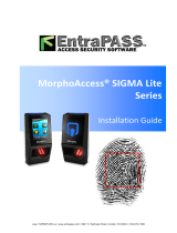 EntraPass MorphoAccess SIGMA Lite Series Installation guide