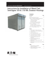 Eaton metal clad switchgear 38 kv outdoor housings Operating instructions
