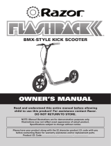 Razor Flashback BMX-STYLE Kick Scooter Owner's manual