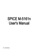 Spice m-5262 User manual