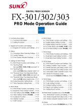 Sunx FX-301 Operating instructions