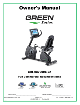 GREEN SERIES FITNESS CIR-RB7000E-G1 Owner's manual