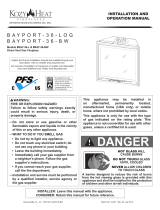 kozy heat BAYPORT-36-LOG Owner's manual