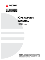 Secutron MODUL-R MR-2100 User manual