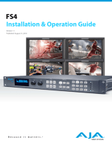 AJA FS4 Installation & Operation Manual