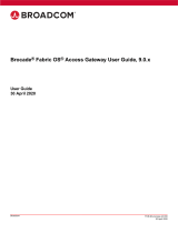 Broadcom Brocade Fabric OS Access Gateway , 9.0.x User guide