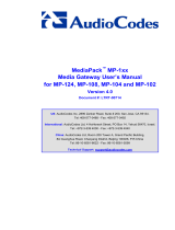 AudioCodes MediaPack MP-124 User manual