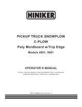 Hiniker C-PLOW 8801 User manual