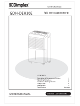 Dimplex GDH-DEH30E Owner's manual