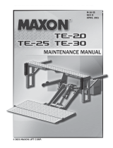 Maxon TE-20 Maintenance Manual