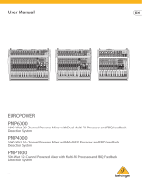 Behringer PMP6000 Owner's manual