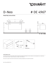 Duravit DE4967 Mounting Instruction