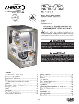 Lennox ML193DFE Gas Furnace Installation guide