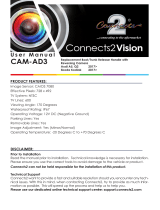 Connects2 Vision CAM-AD3 User manual