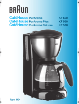 Braun CaféHouse PurAroma DeLuxe KF 570 User manual