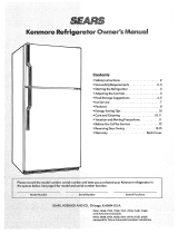 Sears Kenmore 61158 Owner's manual