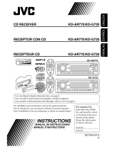 JVC KD-AR770/KD-G720 User manual