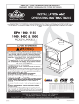 NAPOLEON EPA 1400 Installation And Operating Instructions Manual
