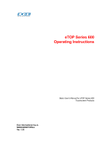 Exor eTOP507MG Operating Instructions Manual