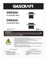 gascraft ODESSA 6 BURNER BBQ User manual