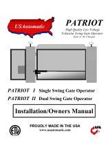 USAutomatic Patriot II Installation and Owner's Manual