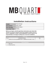 MB QUART Installation Installation guide