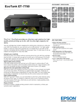 Epson ET 7750 ECOTANK PRINTER User manual