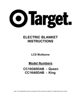 Target LCD Multizone CC16G60DAB Instructions Manual