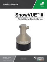 Campbell Scientific SnowVUE 10 Digital Snow Depth Sensor Owner's manual