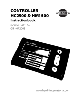 Hardi HC 2500 Series Instruction book