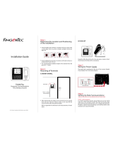 FingerTec TA200 Plus Installation guide