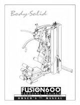 Body Solid Fusion 600 Owner's manual