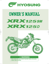 HYOSUNG XRX125sm Owner's manual