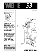 Weider WESY8530 User manual