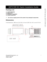 AXIOMTEK GOT315W-521 Quick Manual