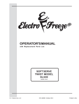 ELECTRO FREEZE SOFT SERVE TWIST SL500 User manual