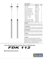 Ohlins FDK112 Mounting Instruction