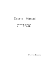 Daewoo Lucoms CT7600 User manual