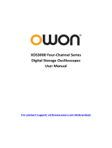 OWON XDS3000-E Series 4 CH DSO User manual