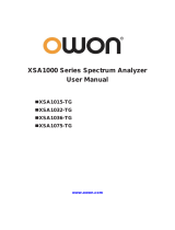 OWON XSA1000 Series Spectrum Analyzer User manual
