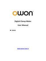 OWON CM240 Digital Clamp Meter User manual