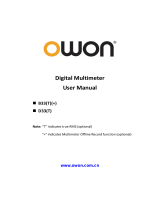 OWON 33 Series DMM User manual