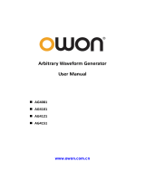 OWON AG-S series arbitrary waveform generator User manual