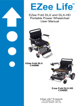 EZee Life CH4080 G3 DLX EZee Fold Power Wheelchairs User manual