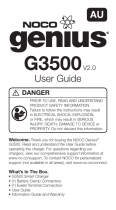 NOCO G3500AU 2.0 User guide