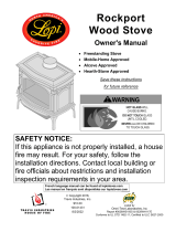 Lopi Rockport Wood Stove Owner's manual